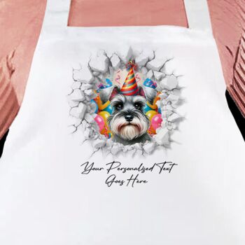 Personalised Schnauzer Birthday Break Through, 3 of 9