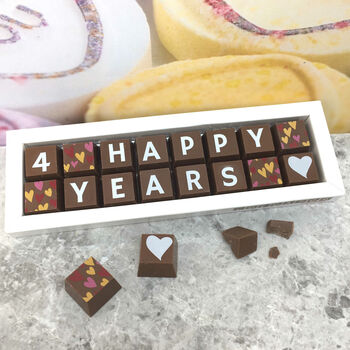 Chocolate Anniversary Gift With Personalised Year, 11 of 12