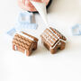 Mini Gingerbread House Biscuit Baking And Decorating Kit Edge Of Hot Chocolate Mug Biscuit, thumbnail 2 of 11