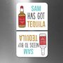 Personalised 'Got Tequila' 'Need Tequila' Flip Magnet, thumbnail 1 of 2