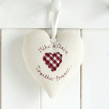 Personalised Wedding Hanging Heart Gift, 4 of 12
