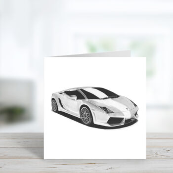 Luxury Lamborghini Greeting Card And Envelope, 2 of 2