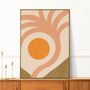 ‘Sundaze’, Abstract Sun And Palm Tree Art Print, thumbnail 1 of 7