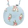 Set Of Two Blue Floral Round Seat Pads, thumbnail 2 of 6