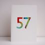 Personalised 80th Or Any Age Handmade Birthday Card, thumbnail 6 of 7