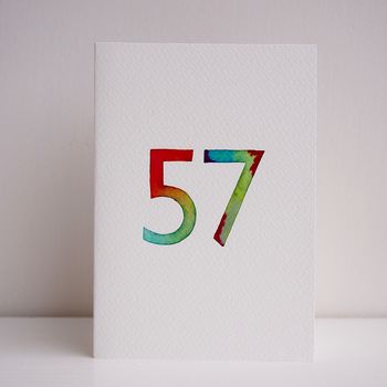 Personalised 80th Or Any Age Handmade Birthday Card, 6 of 7