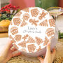 Personalised Christmas Gingerbread Pattern Cake Tin Gift For The Home, thumbnail 1 of 2