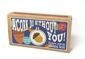 Acorn Do Without You! Mini Matchbox Cross Stitch Kit, 3 of 3
