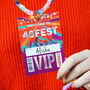 40 Fest 40th Birthday Party Vip Pass Lanyard Favours, thumbnail 1 of 9