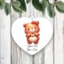 Personalised Cute Bear Love Heart Hand, thumbnail 2 of 2