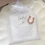 Good Luck Exam Poem And Lucky Horseshoe Enamel Pin Meaningful Gcse Student Gift Keepsake, thumbnail 6 of 12