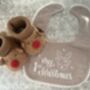 'My First Christmas' Bib And Booties Gift Set, thumbnail 7 of 7