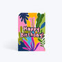 Happy Birthday Leaves Card, thumbnail 1 of 5