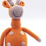 Handmade Giraffe Orange Fair Trade Toy, thumbnail 4 of 4