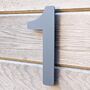 Modern Grey House Numbers 200mm Acrylic Floating, thumbnail 2 of 12
