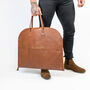 Classic Leather Garment Suit Carrier, thumbnail 1 of 9