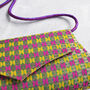 Goa Brocade Clutch Bag Purple Yellow, thumbnail 6 of 7