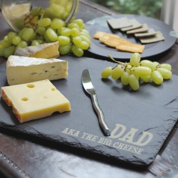 Personalised Big Cheese Slate Serving Board, 3 of 5