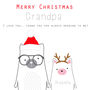 Merry Christmas Bear Grandpa Card, thumbnail 2 of 3