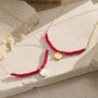 Personalised Red Semi Precious Beaded Necklace, thumbnail 1 of 7