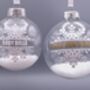 Personalised Snowflake Christmas Tree Bauble, thumbnail 1 of 4