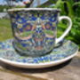 Large Cup And Saucer In William Morris Blue Strawberry Thief Design, thumbnail 1 of 11