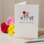 Personalised 'Button Family' Handmade Card, thumbnail 2 of 12