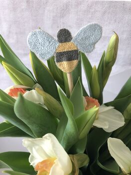 Embroidered Bee Decoration, 4 of 4