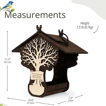 Memorial Bird Feeder For Loved One, 8 of 12