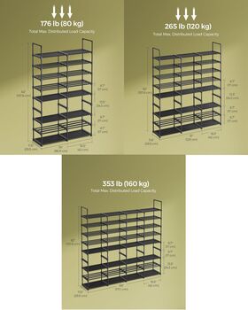 Eight Tier Adjustable Shoe Rack Fabric Organiser, 2 of 8