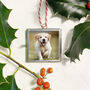 Puppy's First Christmas, Tree Decoration Photo Frame, thumbnail 1 of 3