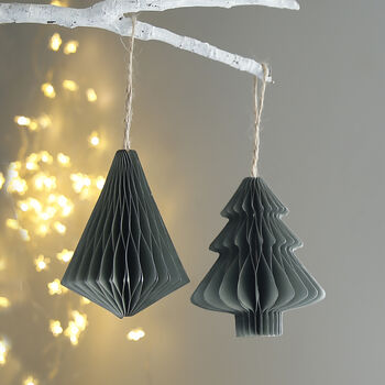 Recycled Honeycomb Hanging Decoration Sets, 4 of 4