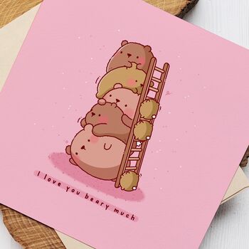 Cute Bear Greetings Card, 5 of 7