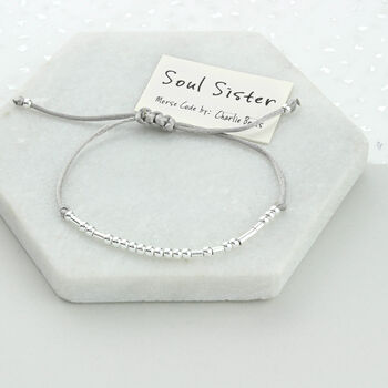 'Soul Sister' Morse Code Bracelet, 2 of 7