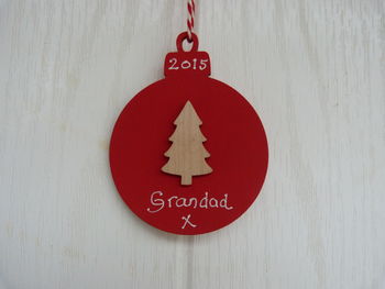 Personalised Christmas Tree Bauble Decoration, 4 of 5