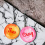 Personalised Watercolour Design Leather Bauble, thumbnail 3 of 4