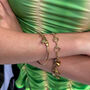 18ct Gold Plated Claddagh Bangle Bracelet, thumbnail 4 of 5