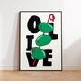 Olive Art Print – Hand Drawn Textured Illustration And Bold Typography Food Poster, thumbnail 4 of 6