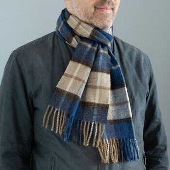 Merino Lambswool Check Scarf Collection, 11 of 12