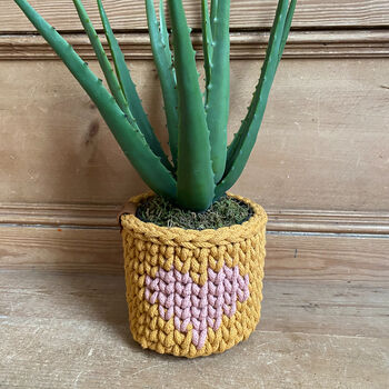Heart Crochet Basket, 2 of 8