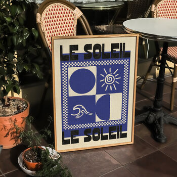 Le Soliel The Sun Greece Inspired Wall Art Print, 6 of 7