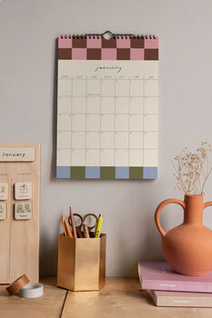 2025 Illustrated Graphic Patterned Wall Calendar, 6 of 12