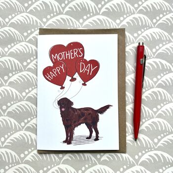 Flatcoated Retriever Mother's Day Card, 3 of 5