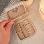 Portable Travel Jewellery Box With Mirror Detail, thumbnail 2 of 9