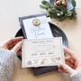 Modern Christmas Menu With Place Card, thumbnail 4 of 10