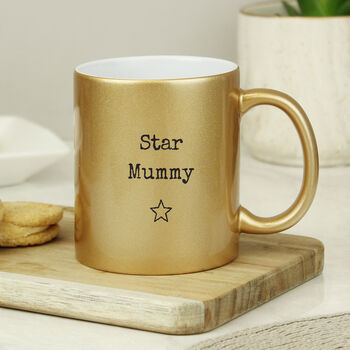 Personalised Gold Star Ceramic Mug, 2 of 11