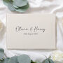 Personalised Linen Wedding Guest Book, thumbnail 1 of 12