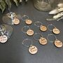 Personalised Five Christmas Wine Glass Charms, thumbnail 8 of 8