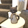 Cat With Pom Pom Scarf Door Stop, thumbnail 4 of 7