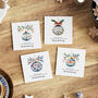 Scandi Bauble Christmas Cards Optional Family Name, thumbnail 1 of 2